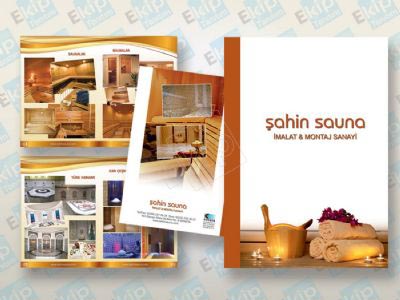 A4 Çok Sayfalı Sauna Katalog - Mat Selefonlu Kısmi Laklı